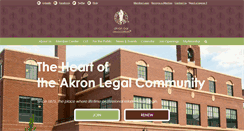 Desktop Screenshot of akronbar.org